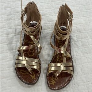 Sam Edelman Gold Strappy Sandals